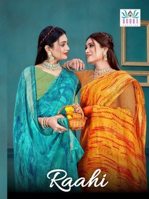 Raahi  Vol 1 Simmer Pattern Sirosci Border  Saree catelogue saree